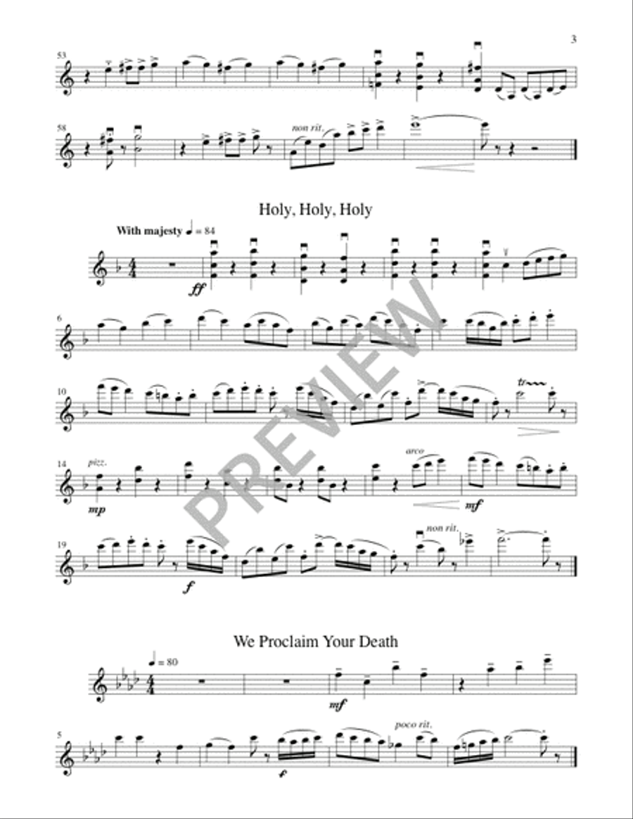 A Community Mass - String edition Flute scores gallery preview page 4