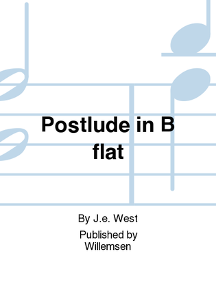 Book cover for Postlude in B flat