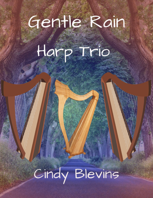 Book cover for Gentle Rain, for Harp Trio