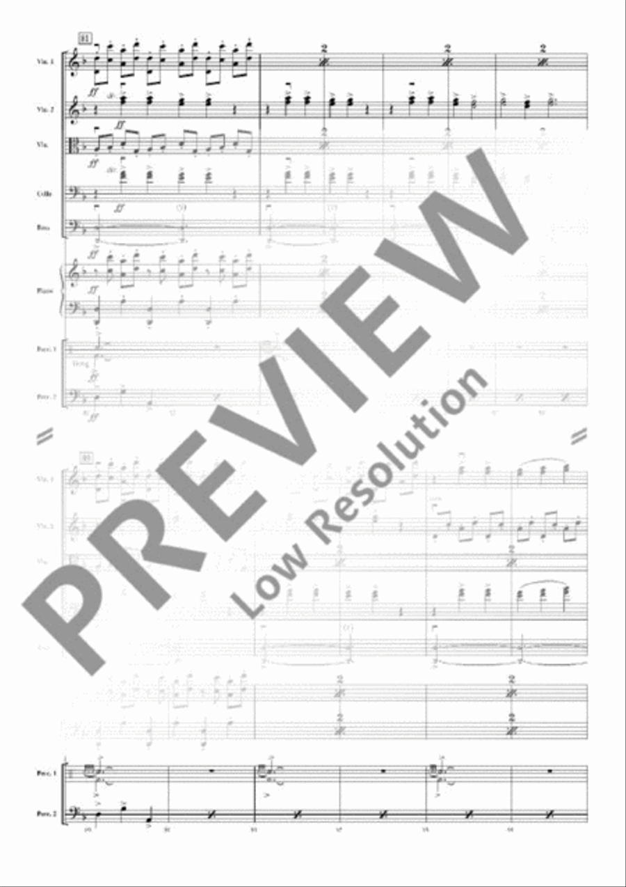 Music from Carmina Burana (O Fortuna) String Orchestra scores gallery preview page 7