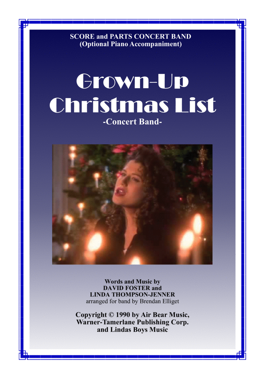 Grown-up Christmas List Concert Band scores gallery preview page 1