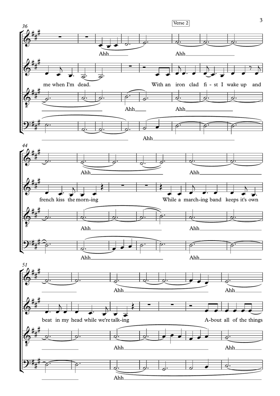 Bed Of Roses 4-Part scores gallery preview page 3