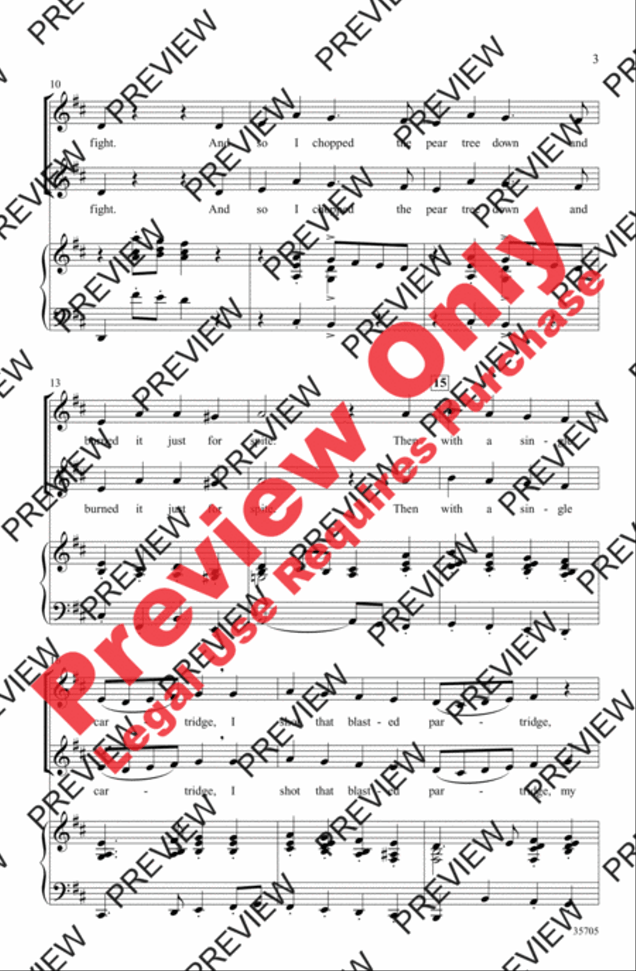 The Twelve Days After Christmas 2-Part scores gallery preview page 3