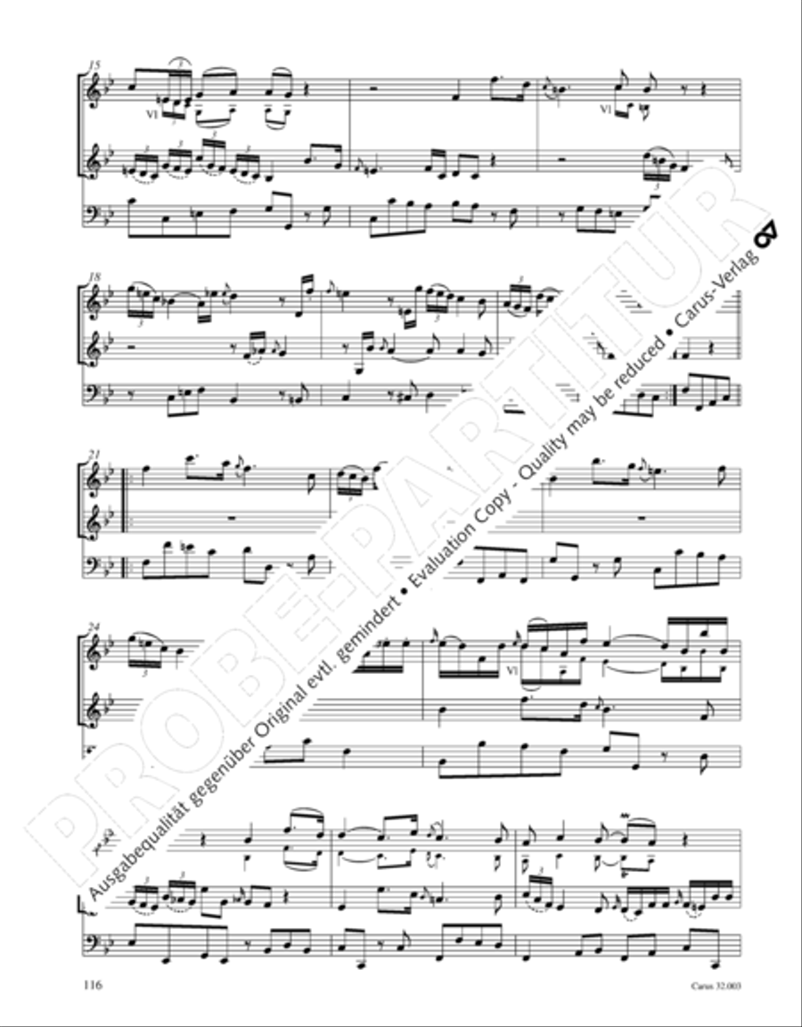 Gesamtausgabe Band 3 (Kammermusik: Duette, Solo- und Triosonaten) Score scores gallery preview page 137
