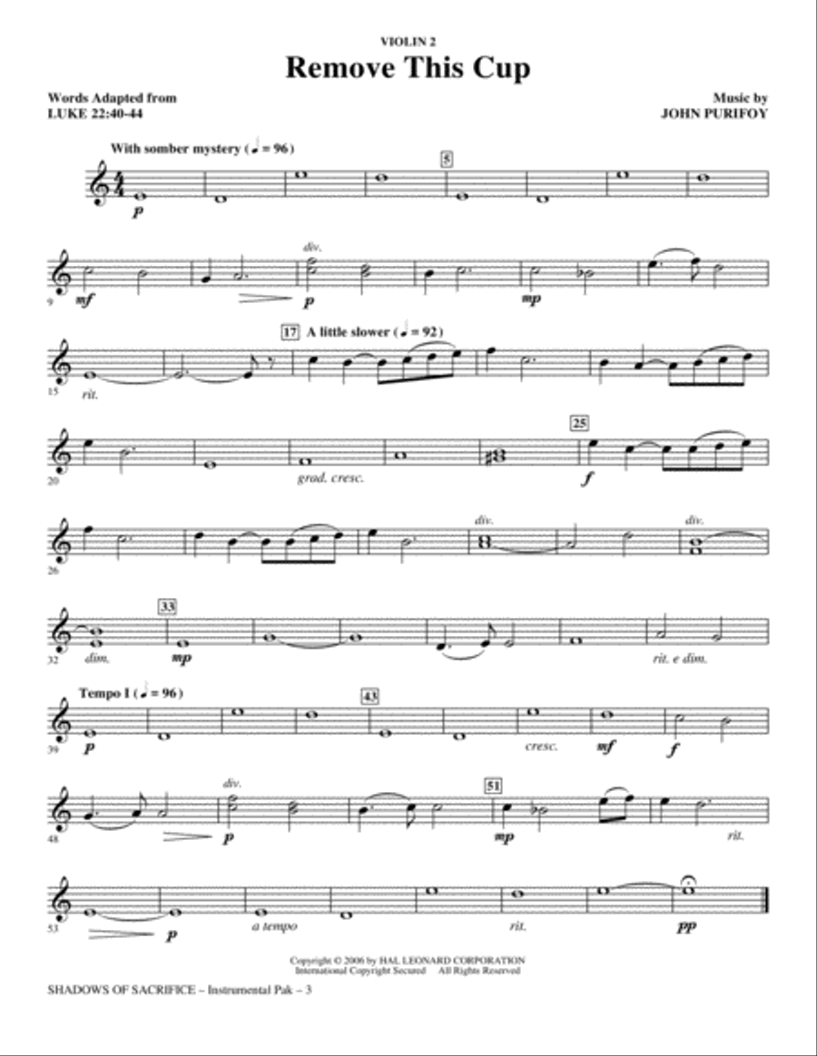 Shadows of Sacrifice - Violin 2 Choir scores gallery preview page 3