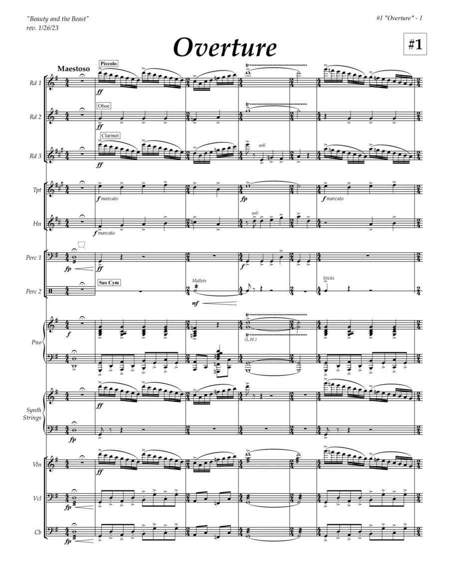 Beauty And The Beast by Alan Menken - Voice - Digital Sheet