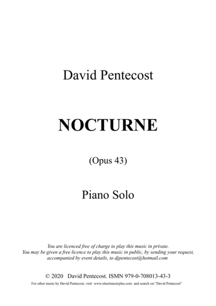 Nocturne, Opus 43
