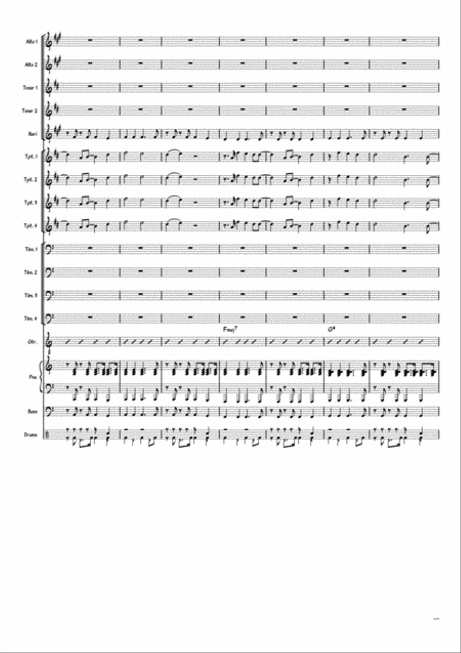 You Make It Feel Like Christmas Jazz Ensemble scores gallery preview page 3
