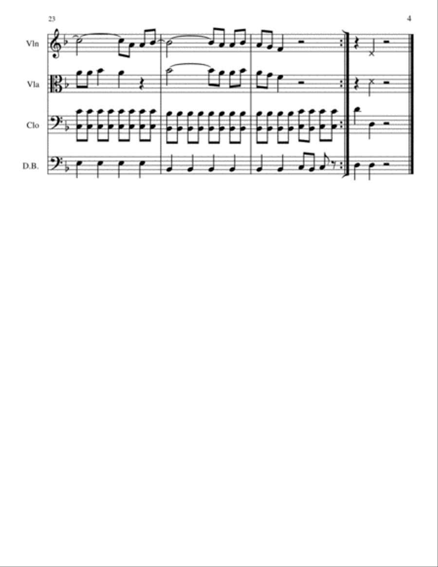 Rolling In The Deep String Quartet scores gallery preview page 4
