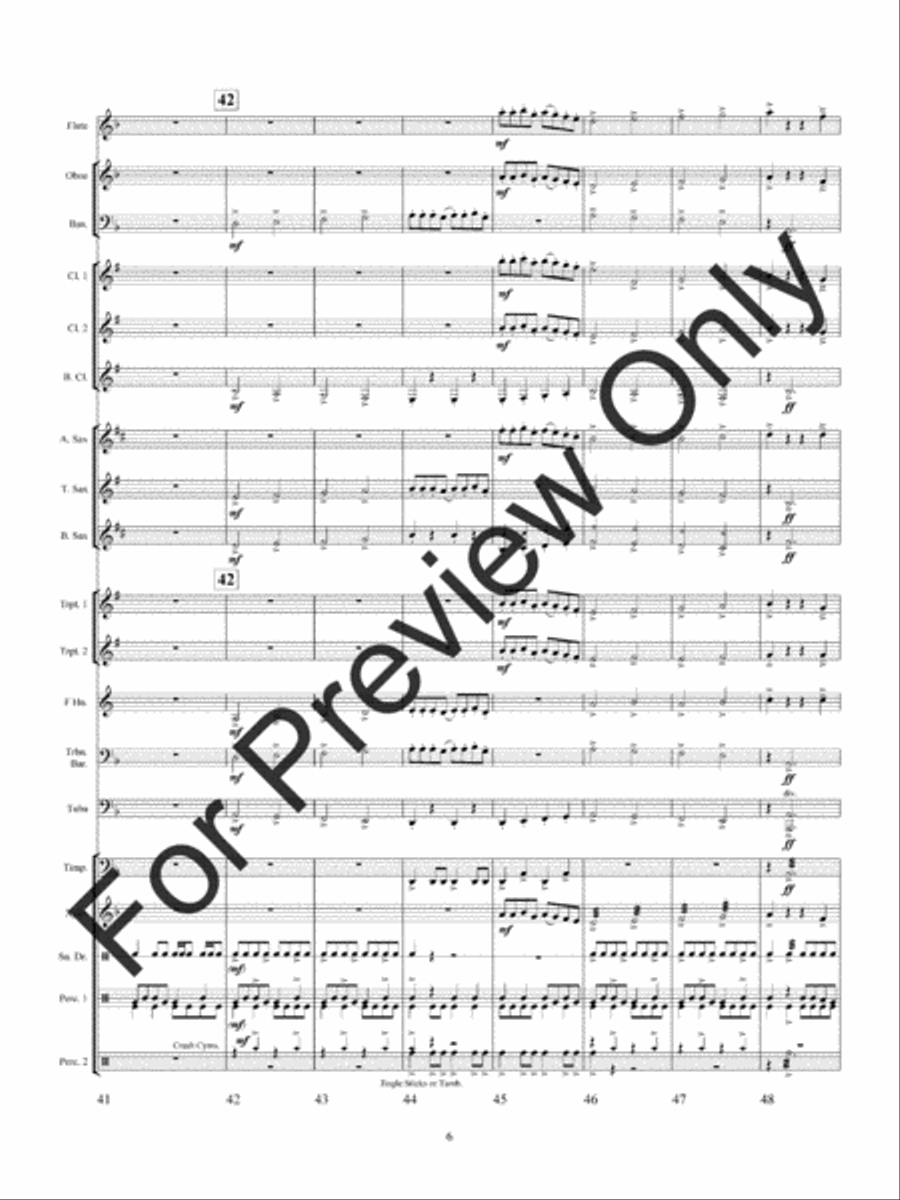 Wolf Dancers (Score) Concert Band scores gallery preview page 9