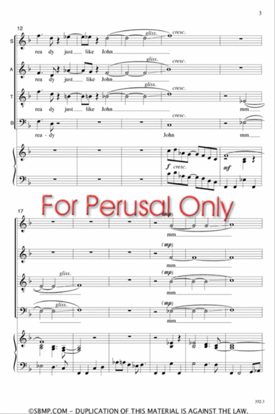 Walk in Jerusalem - SATB Octavo 4-Part scores gallery preview page 3