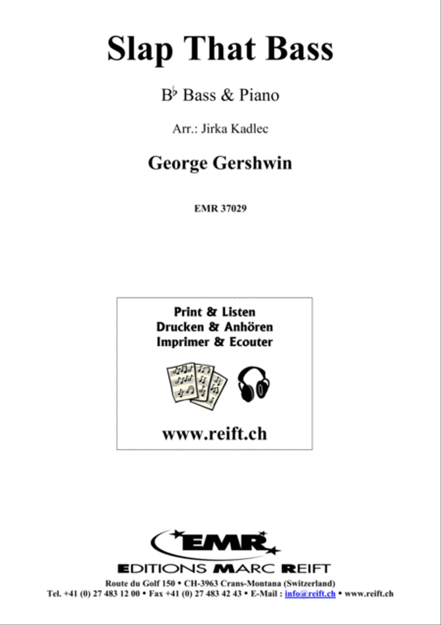 Slap That Bass Piano Accompaniment scores gallery preview page 1