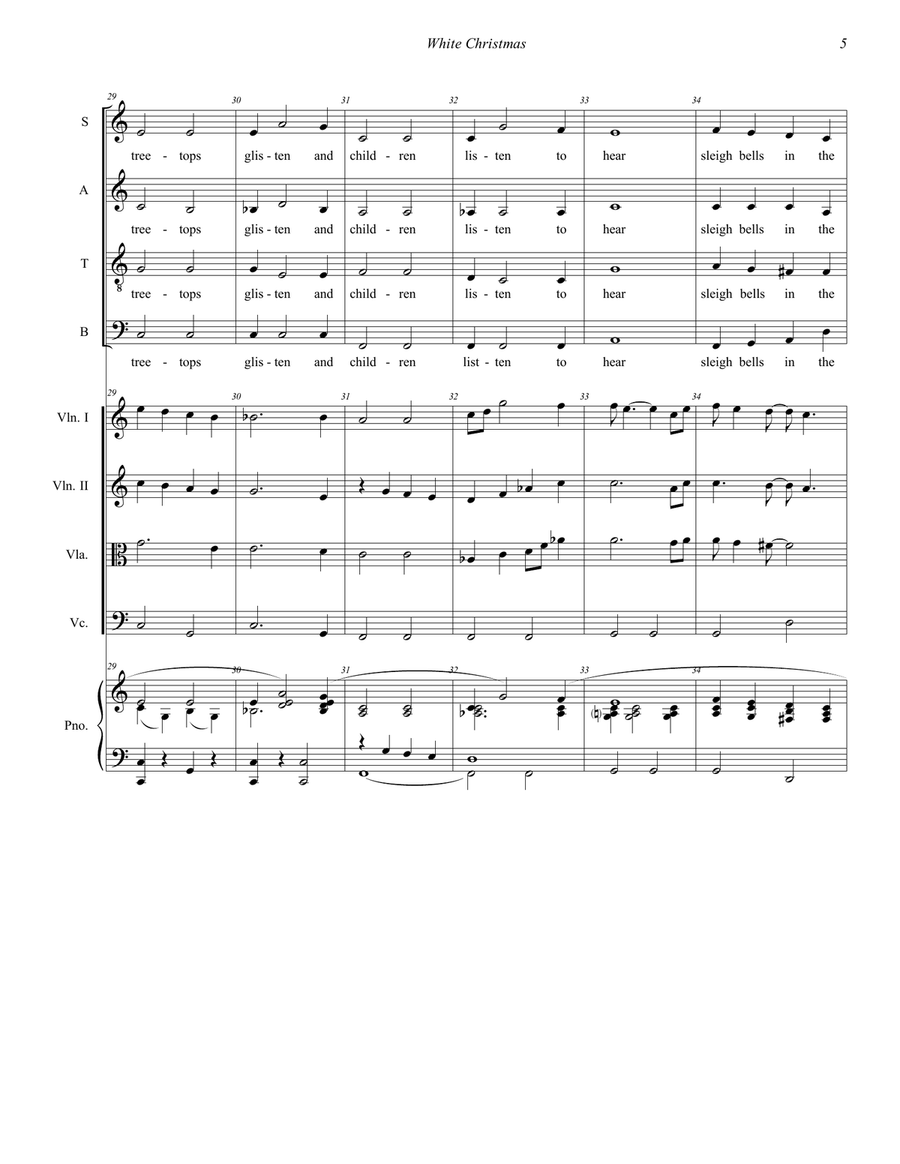 White Christmas White Christmas 4-Part scores gallery preview page 5