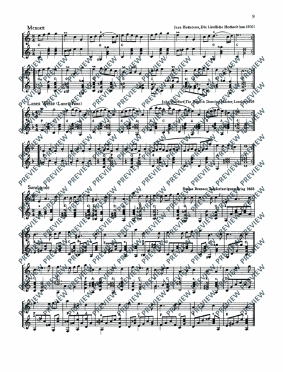 Alte Tanzstücke Alte Tanzstücke Recorder scores gallery preview page 10