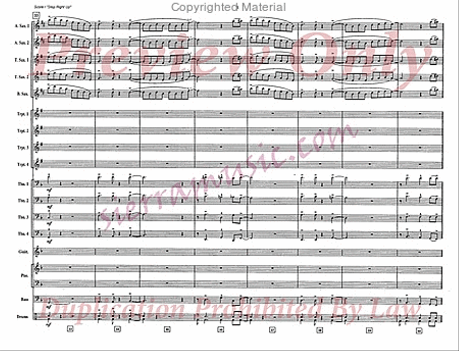 Step Right Up Big Band scores gallery preview page 6