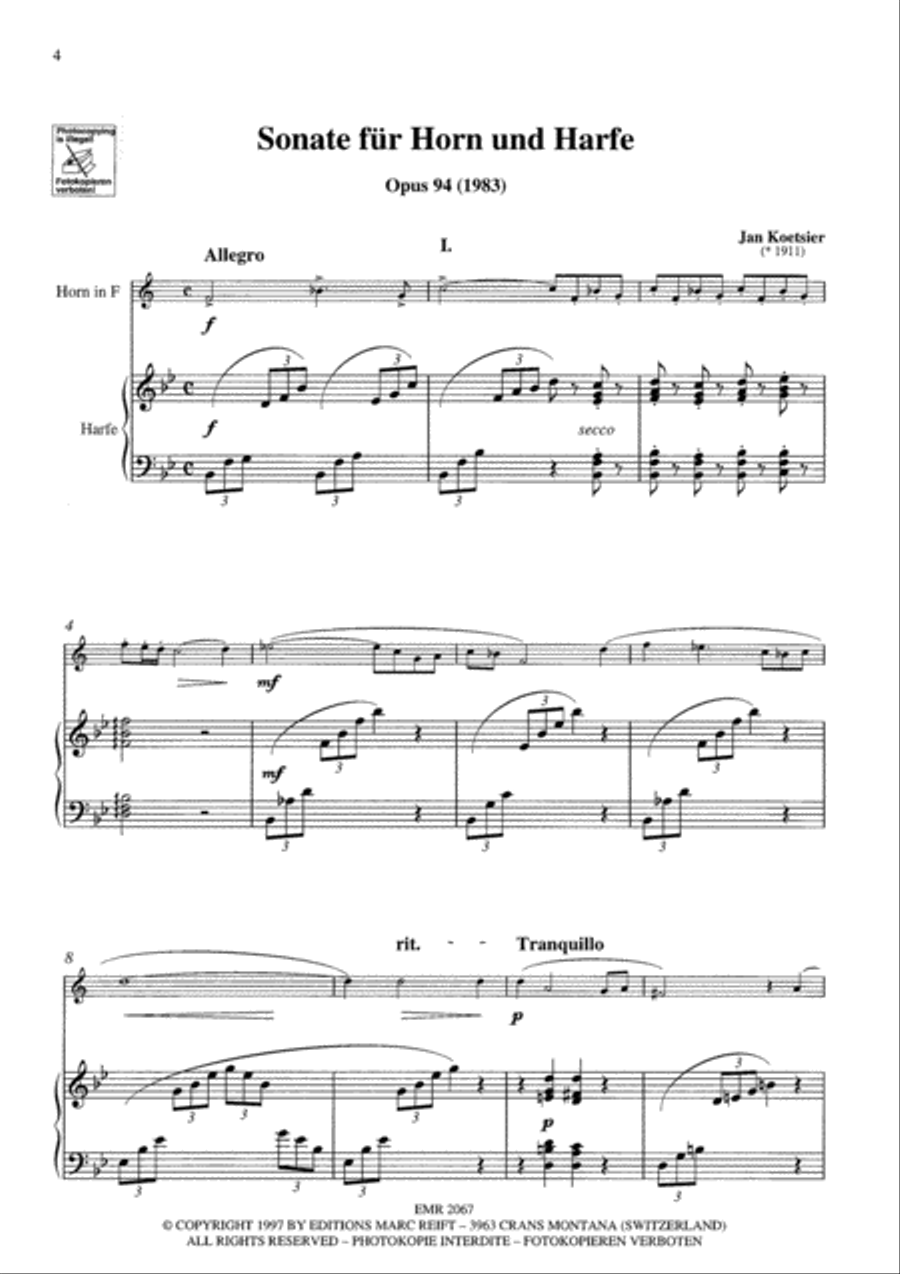 Sonate Horn scores gallery preview page 3