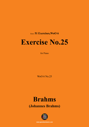 Book cover for Brahms-Exercise No.25,WoO 6 No.25,for Piano