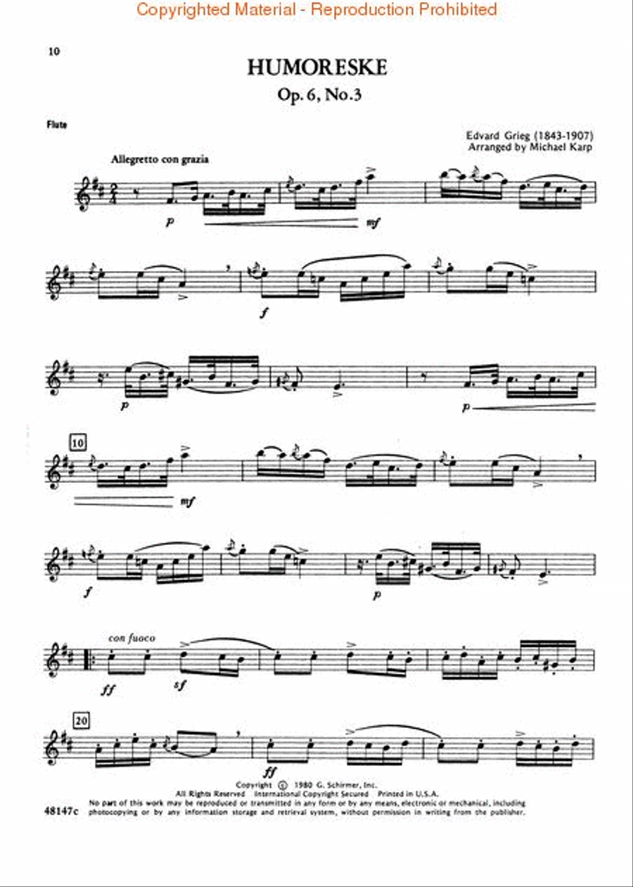 19th Century Masterpieces for Flute and Guitar Flute scores gallery preview page 4