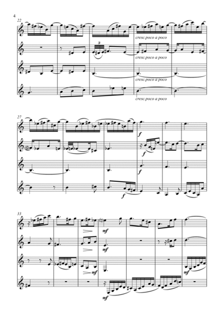 Clarinet Quartet - BWV 797 Sinfonia No. 11 image number null