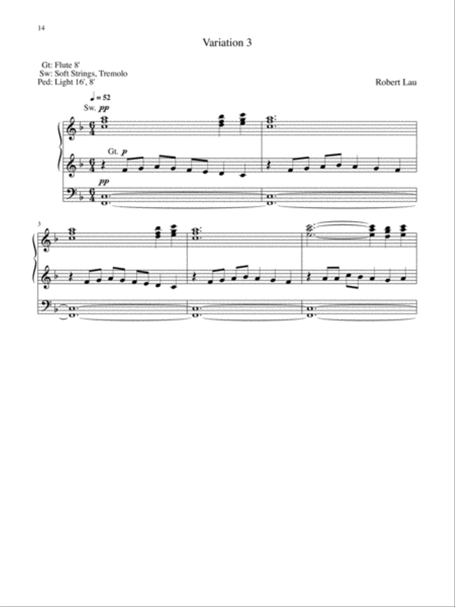 Three Advent Preludes Organ scores gallery preview page 9