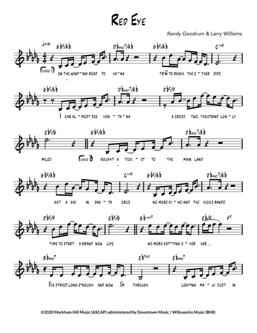 Red Eye Voice scores gallery preview page 1