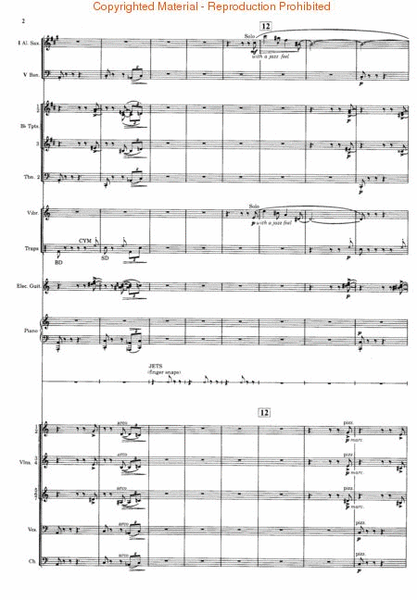 West Side Story (Full Score) by Leonard Bernstein Voice - Sheet Music