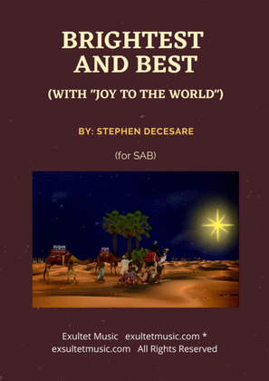 Book cover for Brightest And Best (with "Joy To The World") (for SAB)