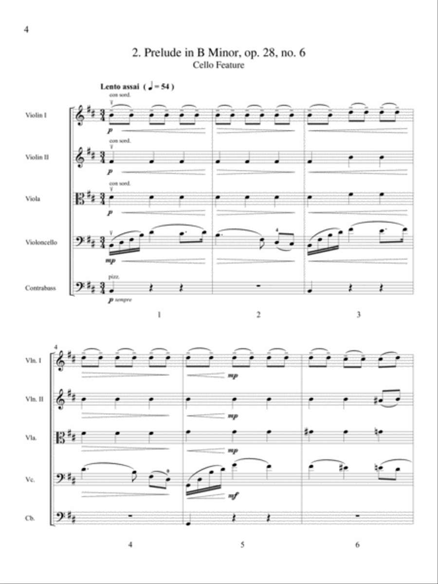 Four Chopin Preludes (Downloadable Additional Full Score) Score scores gallery preview page 4