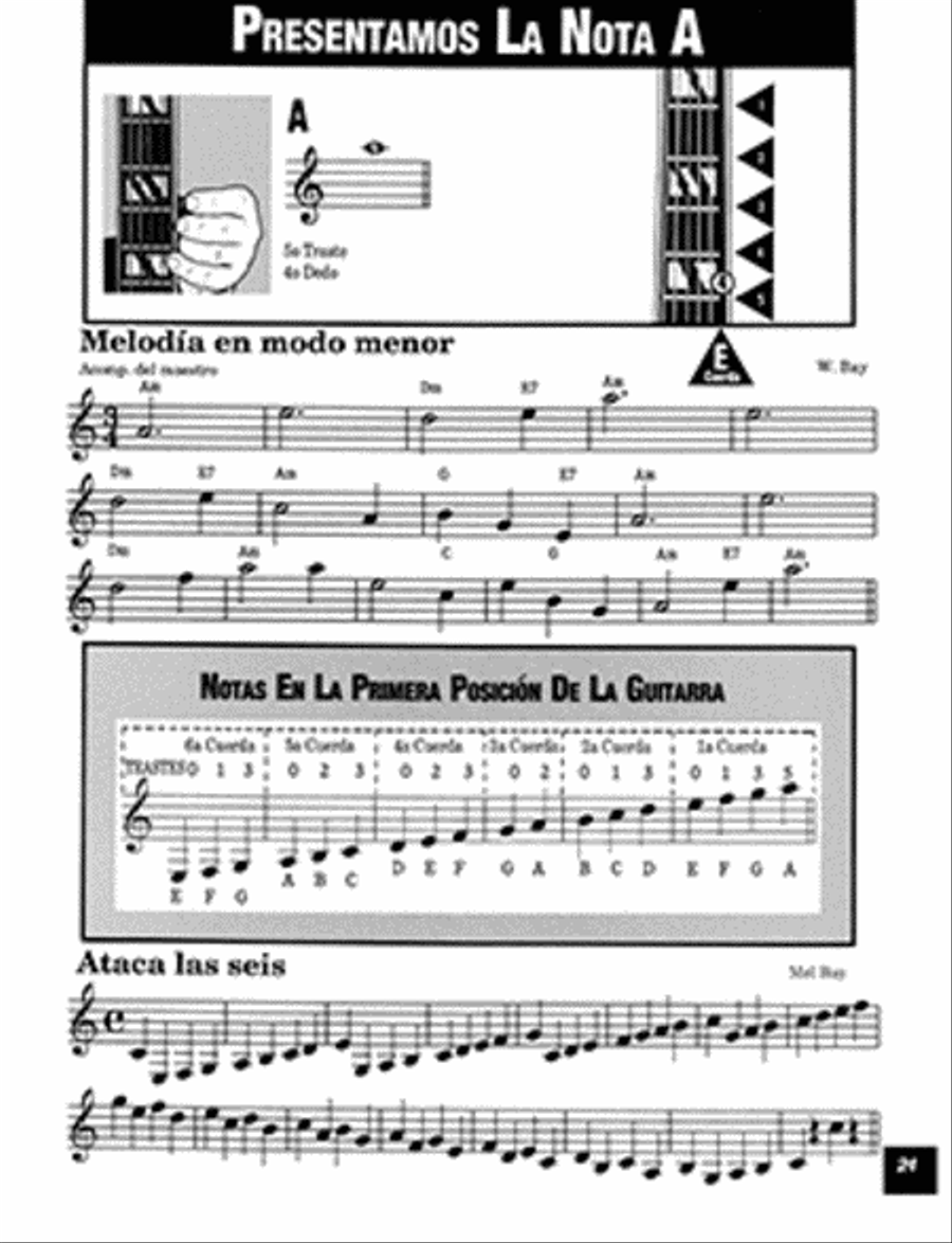 El Metodo Moderno para la Guitarra, Nivel 1 Flatpicking Guitar scores gallery preview page 3