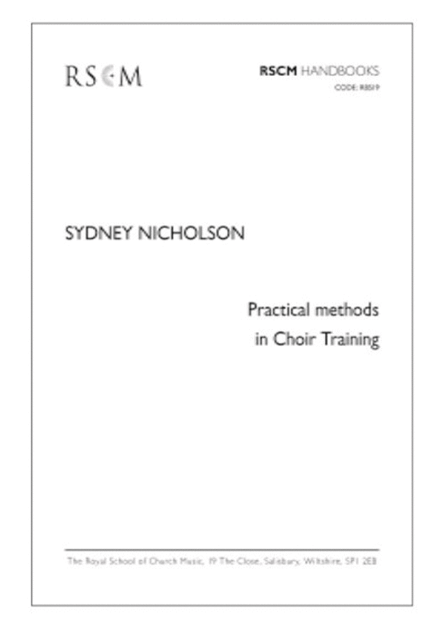 Practical Methods in Choir Training Choir scores gallery preview page 1