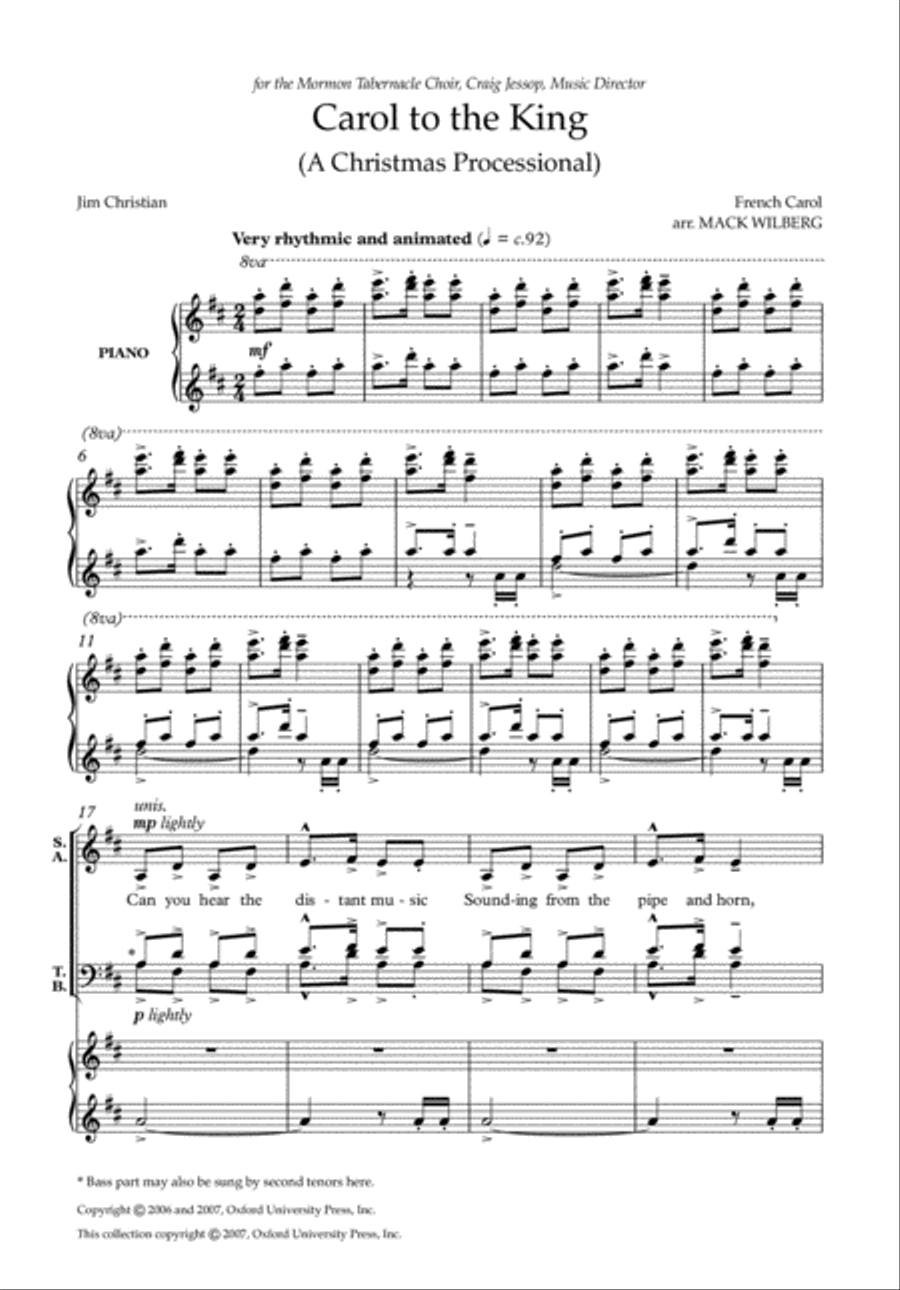 Mack Wilberg Carols 4-Part scores gallery preview page 2