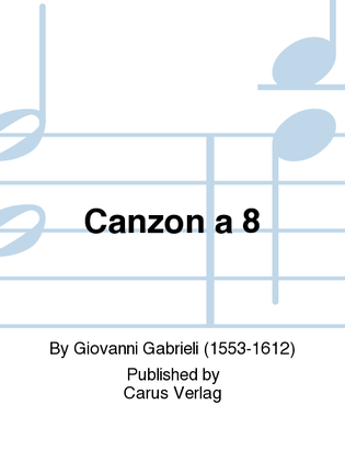 Book cover for Canzon a 8