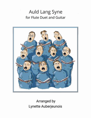 Auld Lang Syne - Flute Duet with Guitar Chords