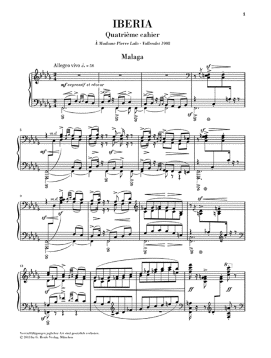 Isaac Albéniz – Iberia, Fourth Book Piano Solo scores gallery preview page 3