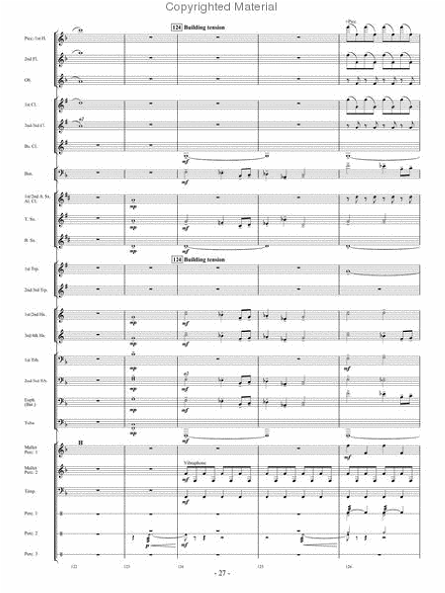 In Pursuit of Troy Concert Band - Sheet Music page 25
