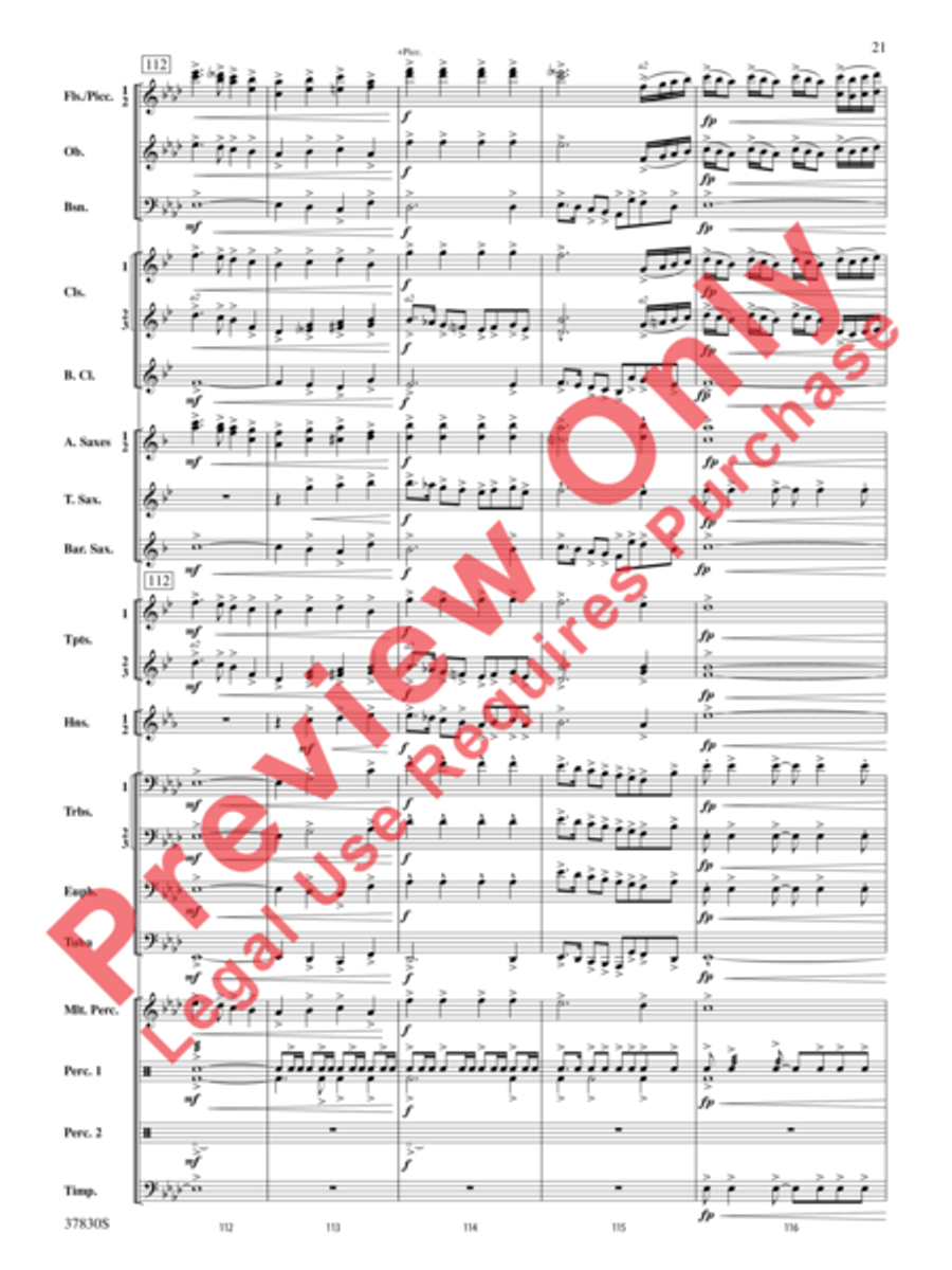 Yuletide Tapestry Concert Band scores gallery preview page 22