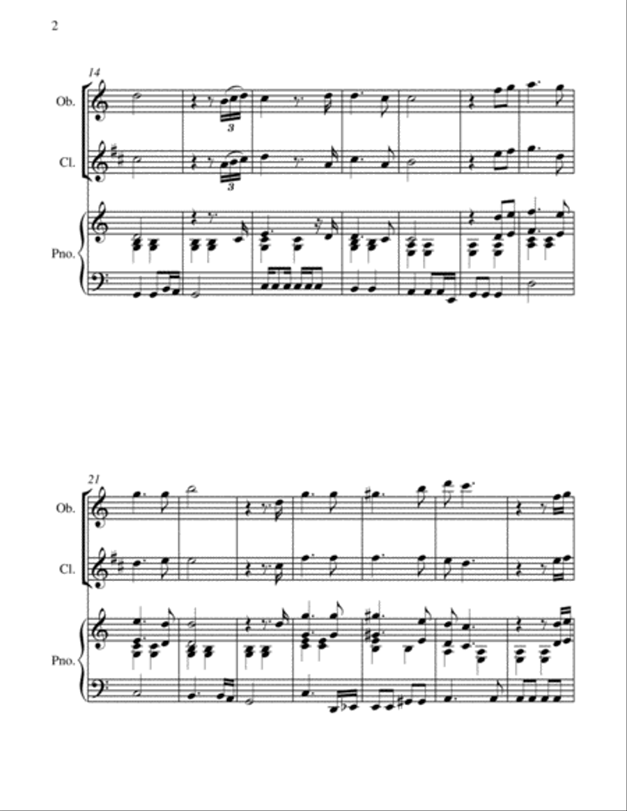 Christmas Time Woodwind Duet scores gallery preview page 5