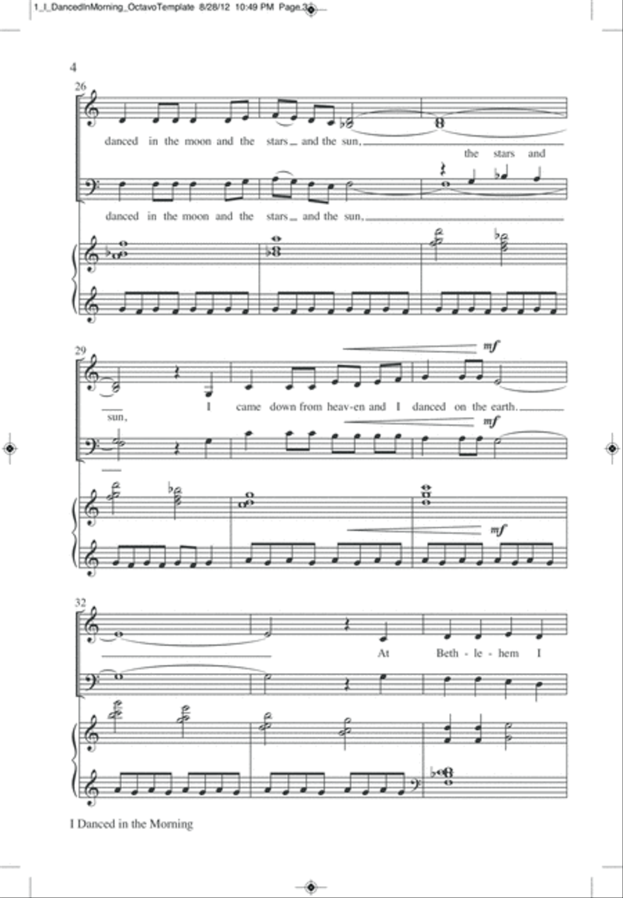 I Am the Lord of the Dance 4-Part scores gallery preview page 8