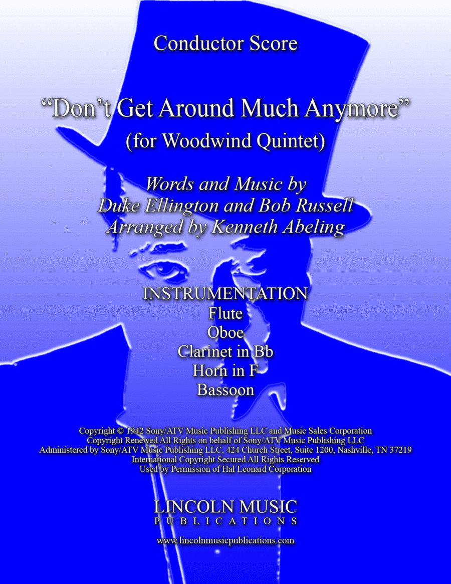 Don't Get Around Much Anymore Woodwind Quintet scores gallery preview page 1