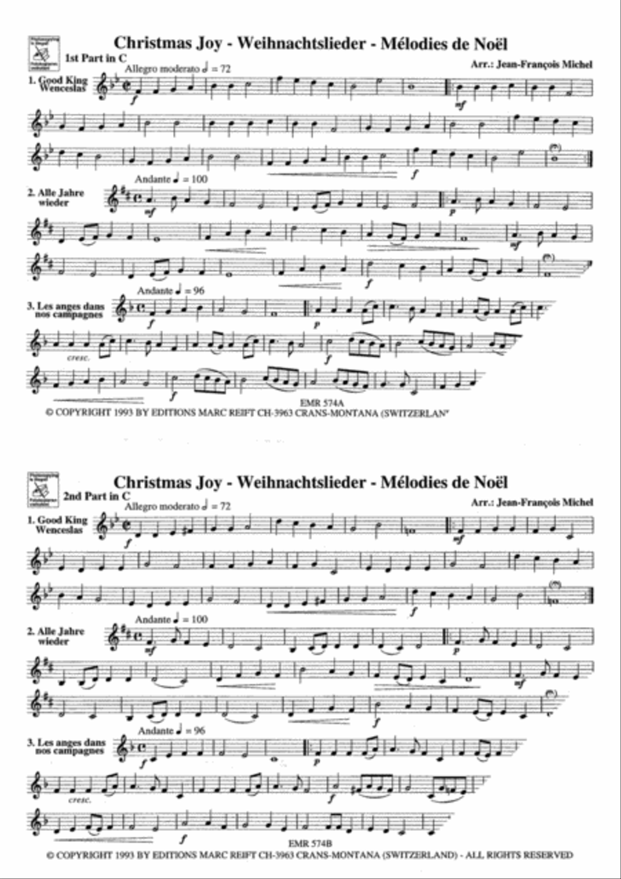 32 Weihnachtsmelodien / Christmas Clarinet scores gallery preview page 3