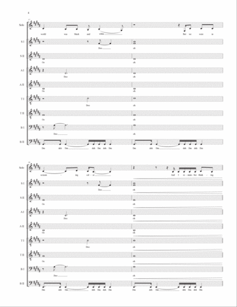 Out Of The Woods 4-Part scores gallery preview page 5