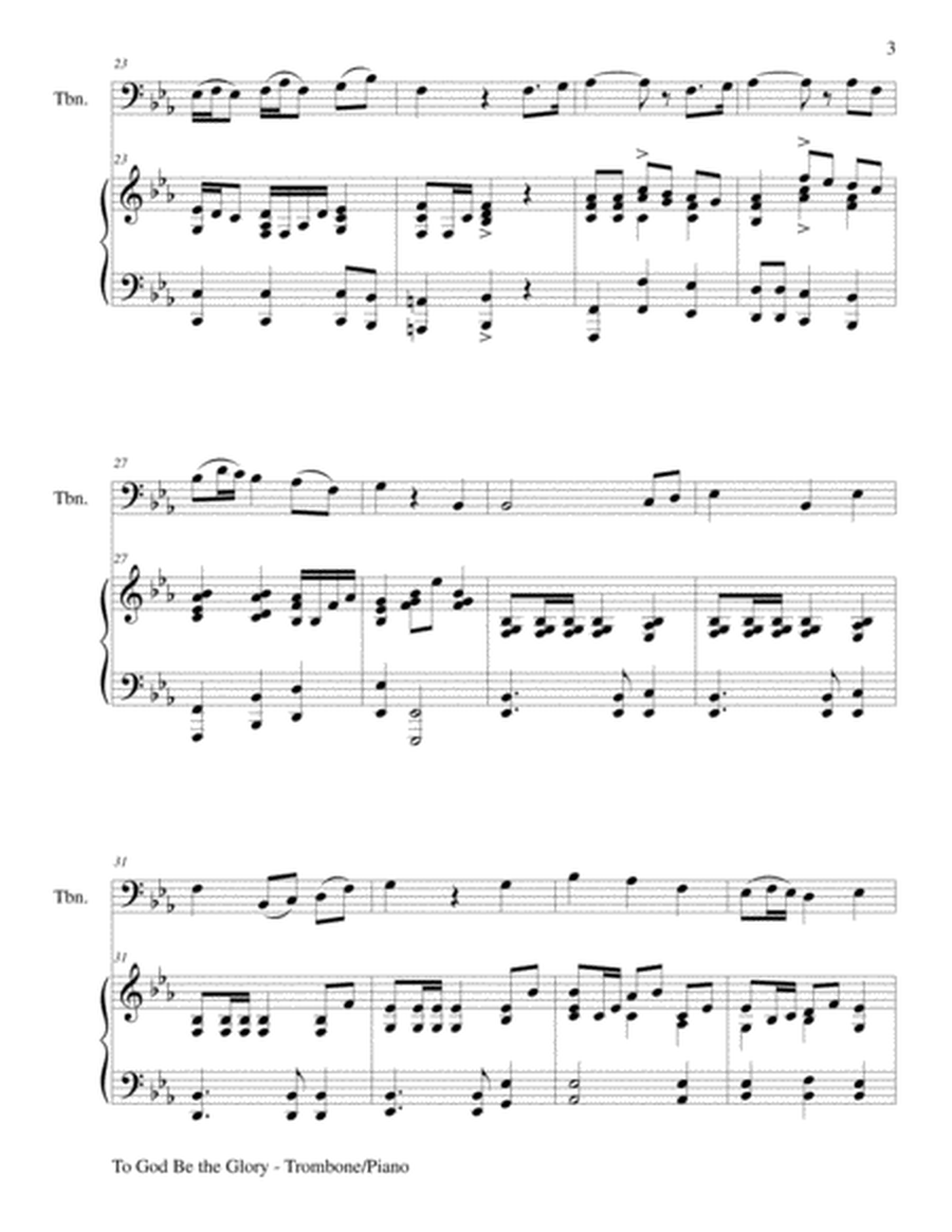 TO GOD BE THE GLORY (Duet – Trombone and Piano/Score and Parts) image number null