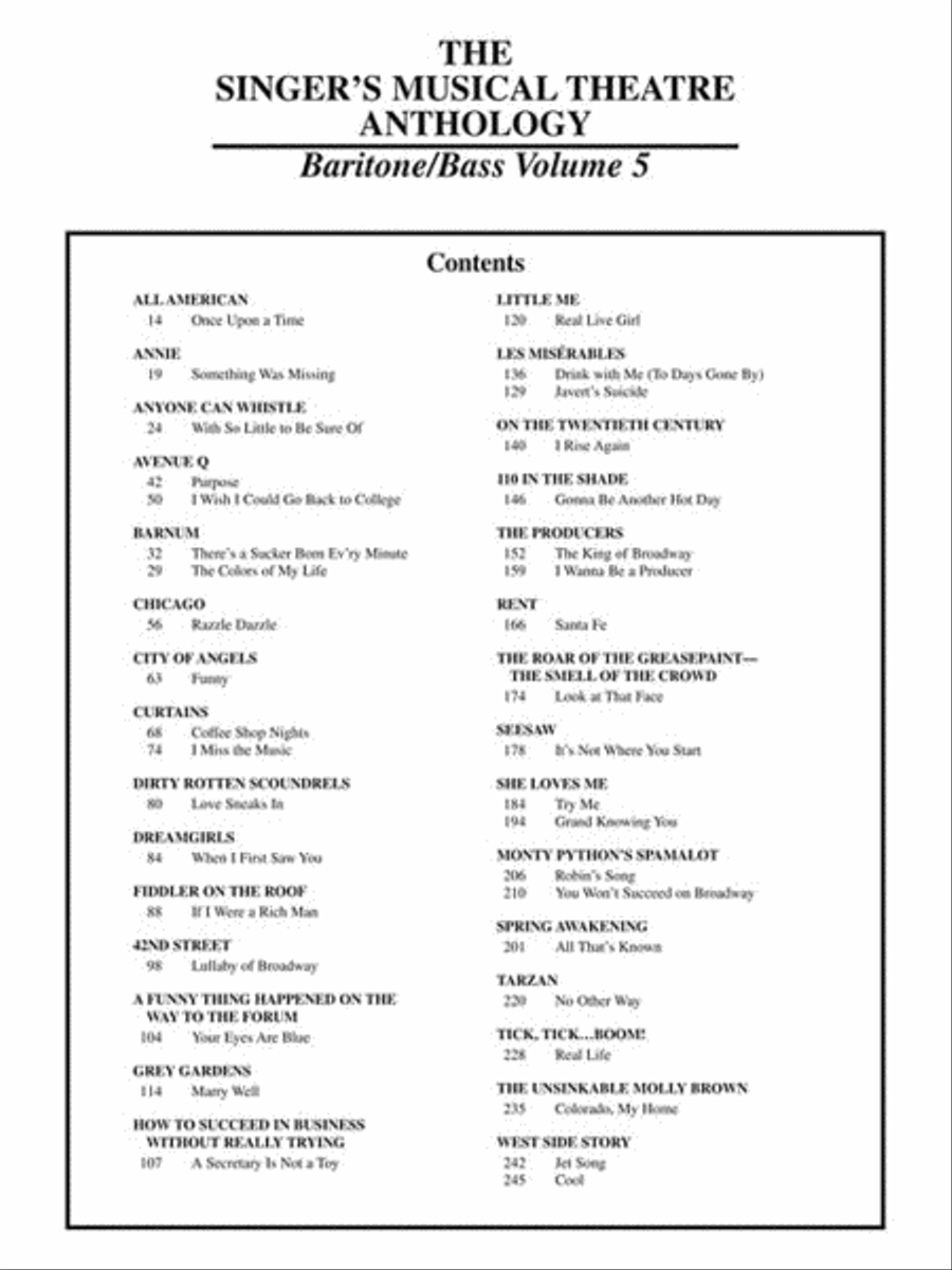 Singer's Musical Theatre Anthology – Volume 5 Baritone Voice scores gallery preview page 4