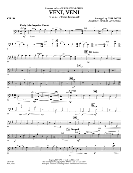 Veni, Veni (O Come, O Come Emmanuel) - Cello