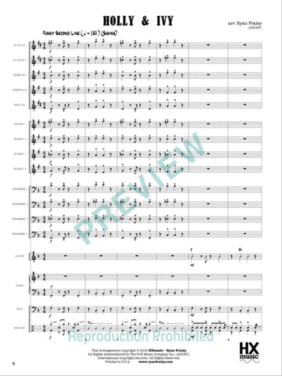 Holly & Ivy Holly & Ivy Jazz Ensemble scores gallery preview page 5
