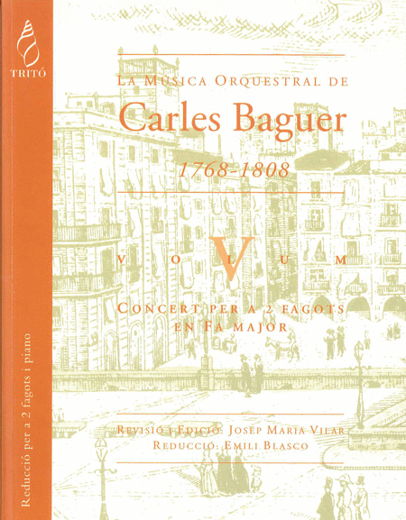 La Música Orquestral de Carles Baguer- vol.V (concert 2 fagots)
