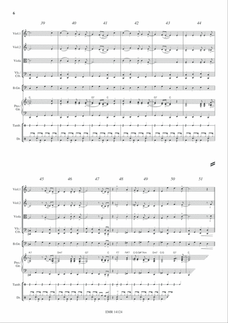 Joyful Christmas String Quartet scores gallery preview page 7