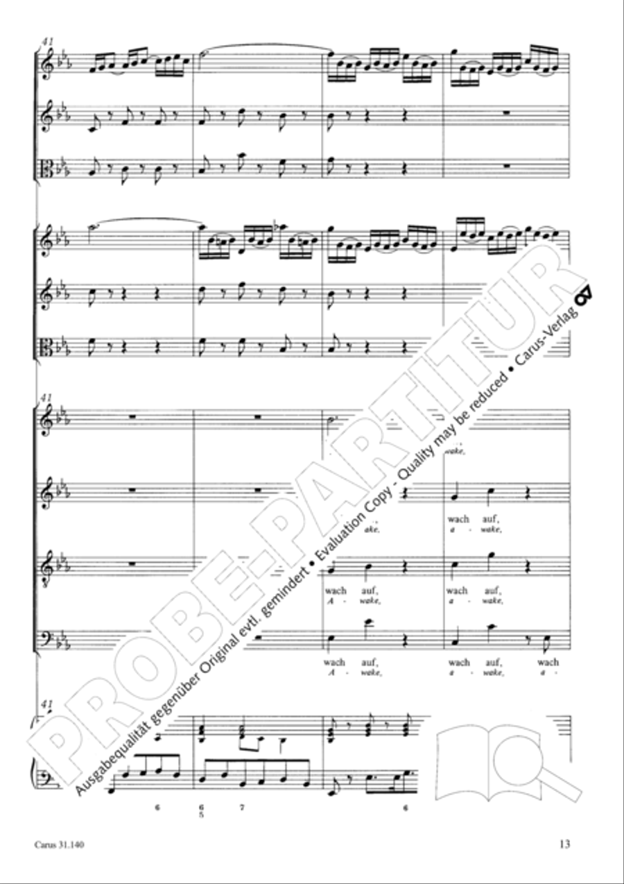 Wake, o wake and hear the voices STB scores gallery preview page 14