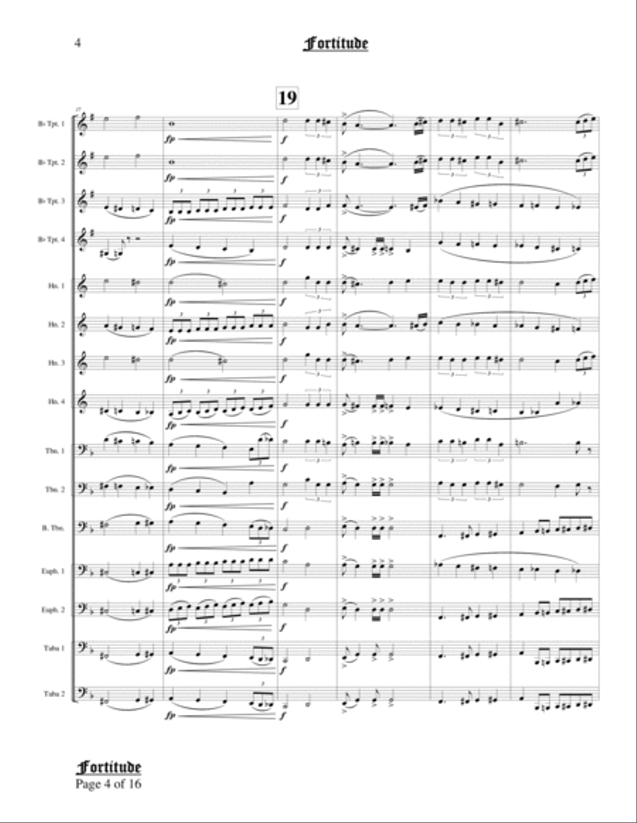 Fortitude Brass Ensemble scores gallery preview page 6
