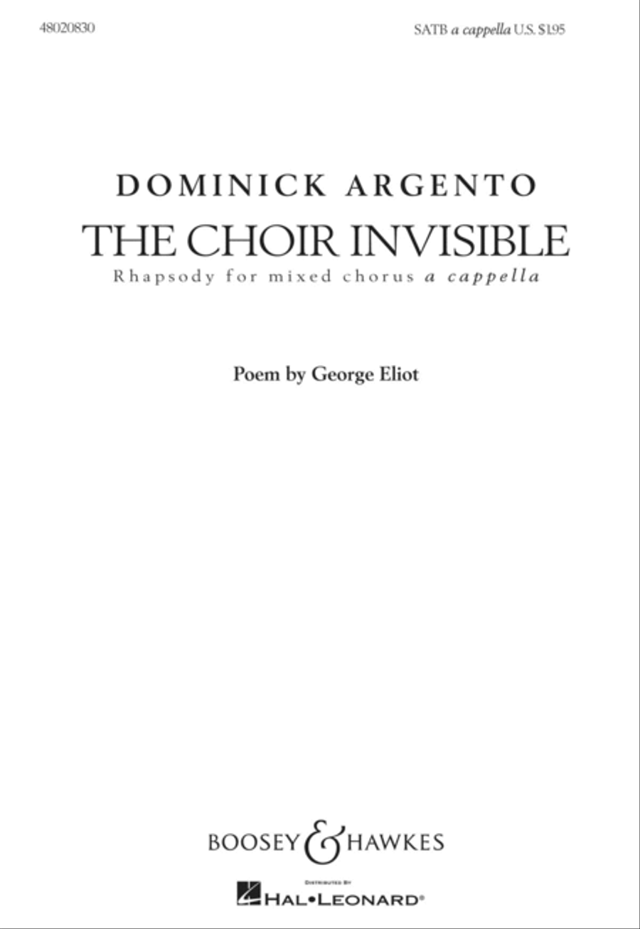 Book cover for The Choir Invisible